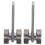 2Pcs Double Bearing Trolley Assembly 50Kg Capacity For Home Office 11