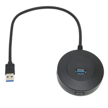 USB 3.0 Hub 4 Ports Überstromschutz Kompaktes Dock für Windows Mac