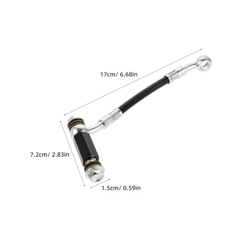 Brake Hose Extender Hydraulic Brake Extension Black 1