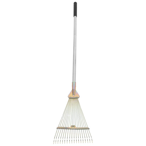 Flower Bed Cleanup Tool Stainless Steel Rake Silver 1set