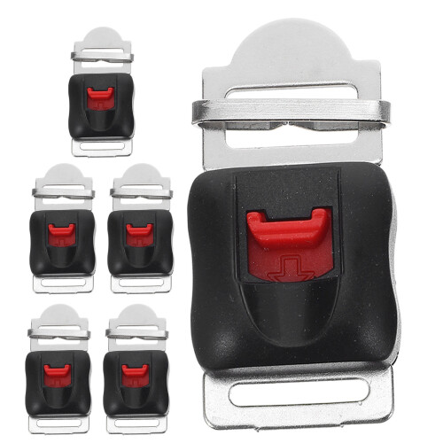 6Pcs Motorcycle Quick Release Buckle Metal Chin Strap Adapter