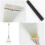 Flower Bed Cleanup Tool Stainless Steel Rake Silver 1set 7