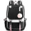 (black) Leisure Backpack Travel Bag Student School Bag 1
