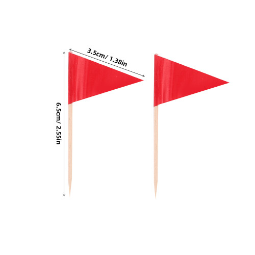 bandierine triangolari per stuzzicadenti e decorazioni 1