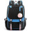 (blue) Leisure Backpack Travel Bag Student School Bag 2