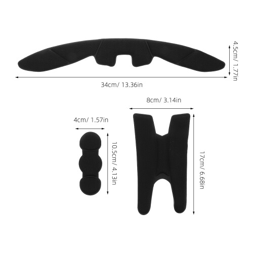 1Conjunto Refil Almofada Para Capacete De Espuma E Ventilação 1