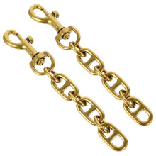 2 . przedłużacz do portfela, złoty łańcuch metalowy 11,8 cm