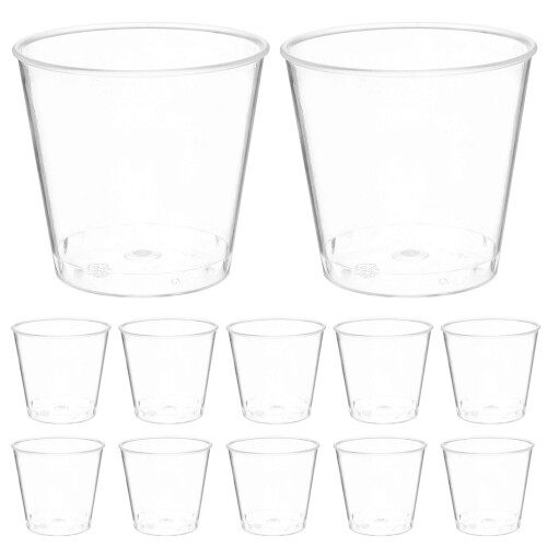 50 . descartáveis plástico transparente para degustação