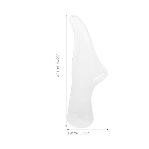 manequim de pé com transparente para e calçados 1