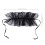 falsa vintage removível organza com e plissado 2