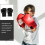 par de de boxe para treino marciais, pretas 8