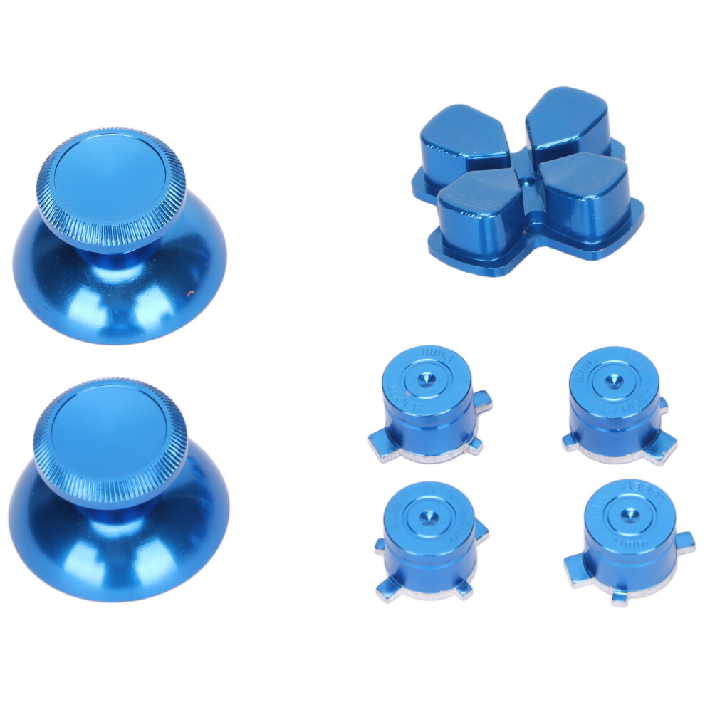 Aluminum Alloy Gamepad Buttons For Ps5 Controller, Abxy & Cross Key Blue 4281357788261