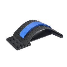 (blue)Back Stretcher, Lumbar Back Pain Relief Device, Back Massager,4 Level, 4 Colors Can Be Chosen