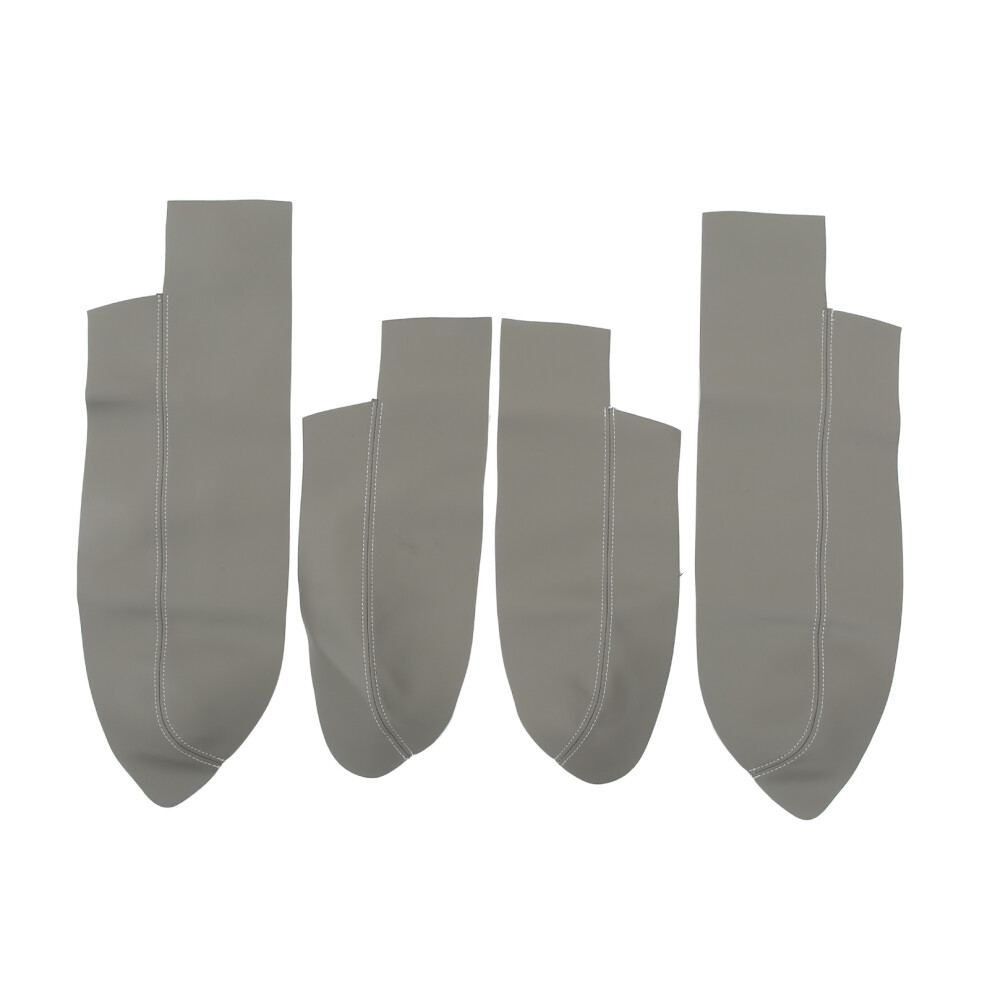 4Pcs Car Door Armrest Cover Set For Crv 2007-2011 Microfiber Grey 4681357788603