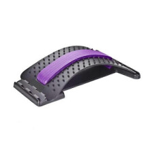 (purple)Back Stretcher, Lumbar Back Pain Relief Device, Back Massager,4 Level, 4 Colors Can Be Chosen