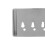 BA1012 Pièce de queue en métal argenté à 4 cordes pour basse 6