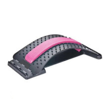 (pink)Back Stretcher, Lumbar Back Pain Relief Device, Back Massager,4 Level, 4 Colors Can Be Chosen
