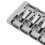 BA1012 Pièce de queue en métal argenté à 4 cordes pour basse 7