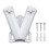 Multifuntional Double Hole Flag Poles Bracket Designed-White 1