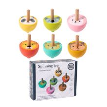 6pcs Rotating Gyroscope Whirling Tops Toy For Boy Girl-animal
