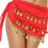 Adjustable Coin Hip Chain For Dance Costumes Lightweight-Red 1