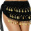 Professional Chiffon Hip Wrap For Dancers Adjustable-Black 1