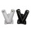 Multifuntional Double Hole Flag Poles Bracket Designed-White 3