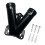 Multifuntional Double Hole Flag Poles Bracket Designed-Black 1