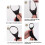 Easy Clip On Necktie Soft Polyester Silk Business-Black short 5