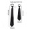 Easy Clip On Necktie Soft Polyester Silk Business-Black short 4