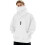Men's fleece hoodie, lightweight and soft pullover,-White M 1