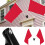 Multifuntional Double Hole Flag Poles Bracket Designed-Black 6