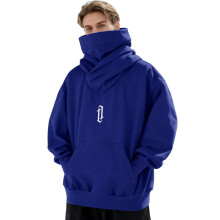 Men's fleece hoodie, lightweight and soft-Royal Blue L