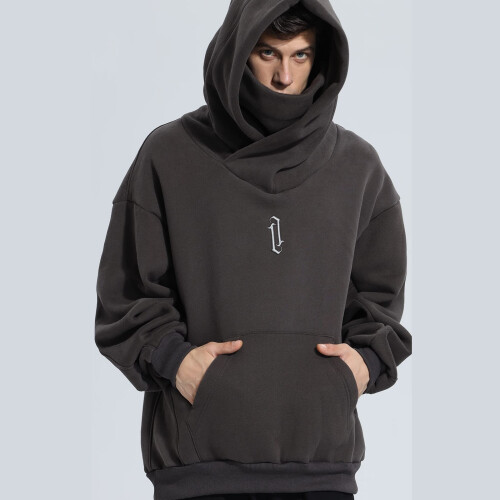 Men's fleece hoodie, lightweight and soft pullover,-White M 1