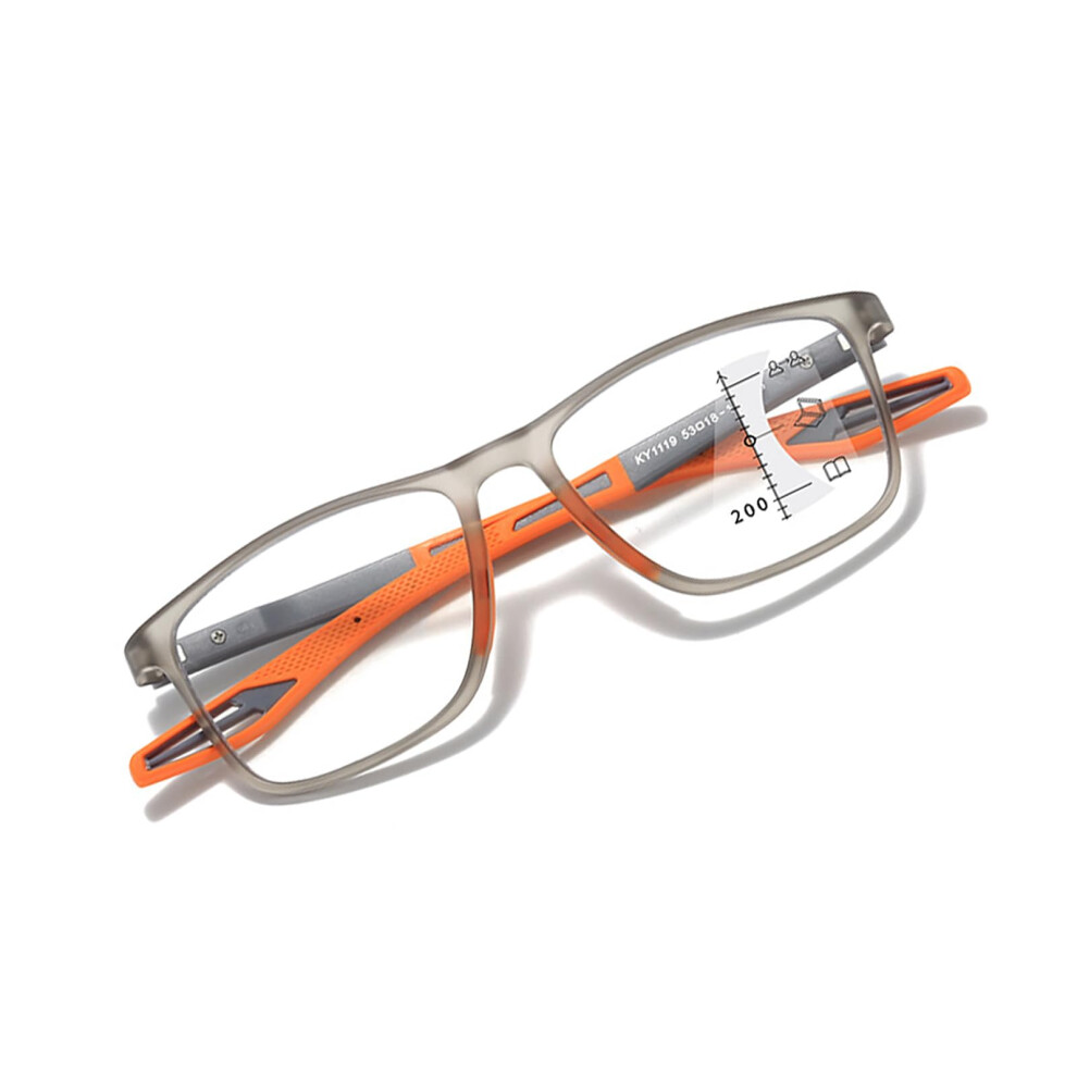Blue/Light/Orange Progressive Multifocus Reading Glasses Unisex Tr90 Frames Anti Multifocus Readers For Sports And Reading
