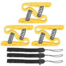 (yellow)3 Pcs Hand Grip Strengthener Finger Rehabilitation Trainer