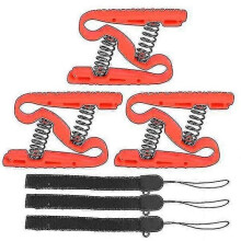 (Red)3 Pcs Hand Grip Strengthener Finger Rehabilitation Trainer