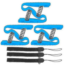(blue)3 Pcs Hand Grip Strengthener Finger Rehabilitation Trainer