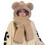 Warm Bear Hat Trapper Hat Thicken Ushanka Hat Gloves-khaki SSS 1