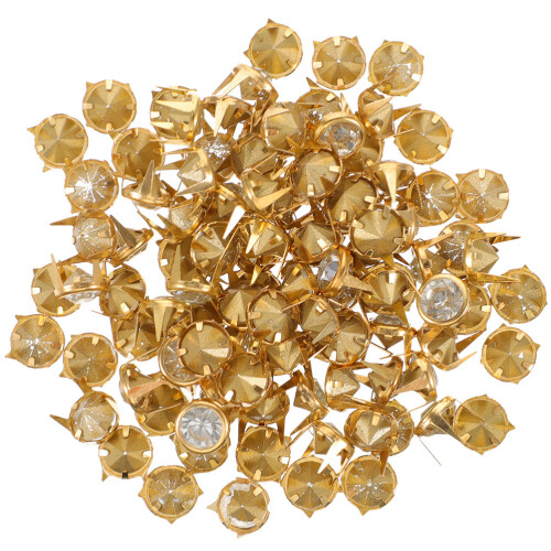 50 rebites de strass cristal com para roupas e