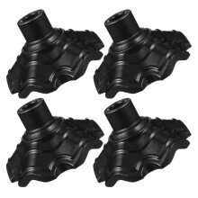 4 unid. pés cadeira 16 mm forma , protetores pretos