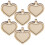 6 unid. 4x4 cm beige para diy 10