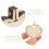 6 unid. 4x4 cm beige para diy 8