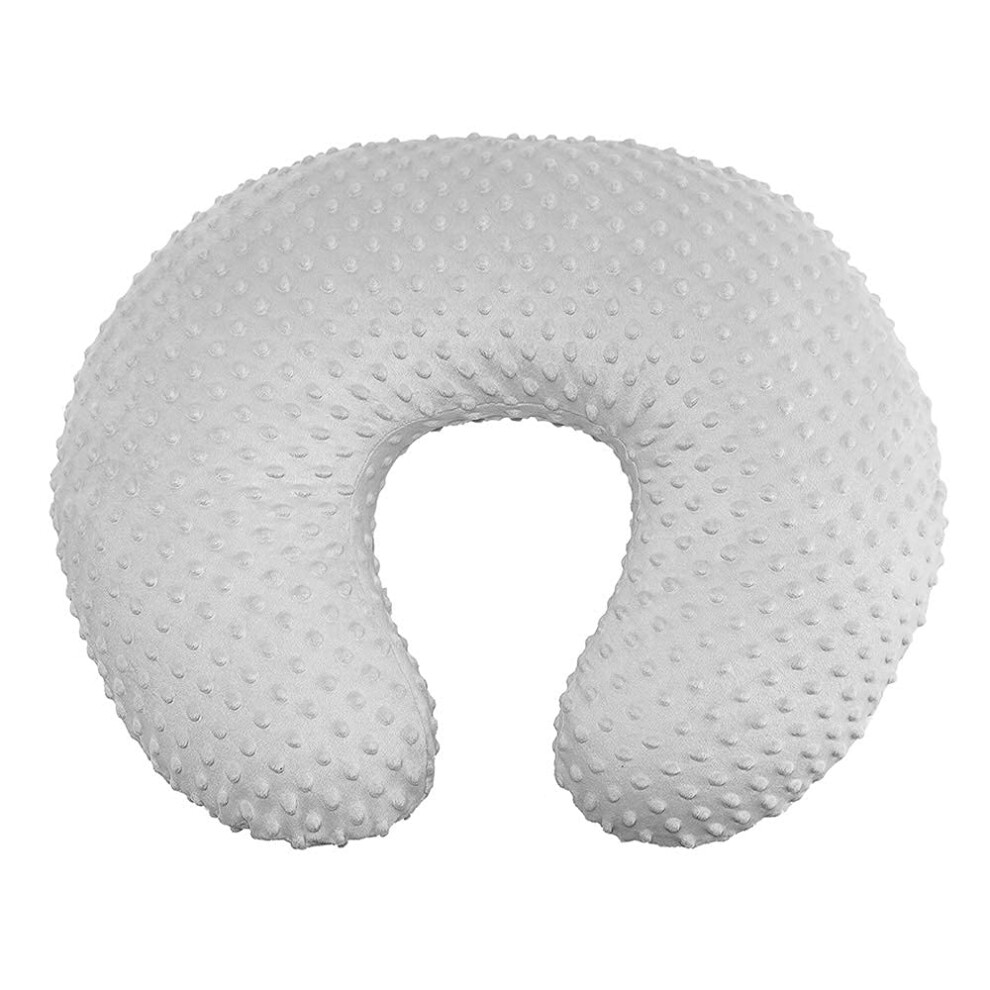Baby Nursing Pillow Cover Breast Feeding Pillow Cover Slipcover U Shape For Baby Boy Girl,Cover Only( Grey) Silver/Grey Ievolve