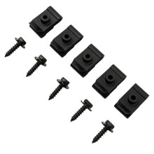 Car Screw Base U Clips 5 Pcs For Toyota Highlander RAV4 Prius Yaris Exterior Trim Panel Fasteners Bumper Fender Clips