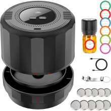 (Deep Black) Mason Jar Vacuum Sealer - Electric Vacuum Sealer for Jars with Mouth and Regular Mason Lids, Vacuum Sealing Machine Kit for Food