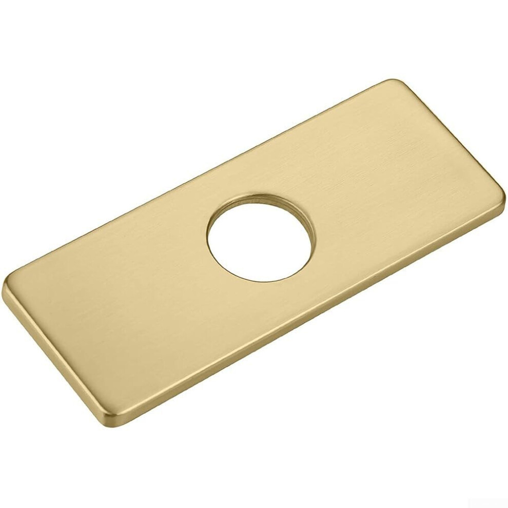 304 Stainless Steel Faucet Cover Gasket Panel For Home And Office Use Gold Universal Fit, Compatible With Most Faucets 9339159978481