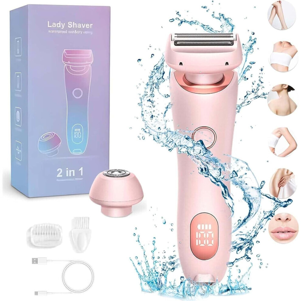 (Pink) Glide Pro 3.0 Razor,Dusk Razor for Women,Dusk Glide Pro 3.0 Shaver, Duskofficial-2 in 1 Electric Silk Glide Pro Shaver