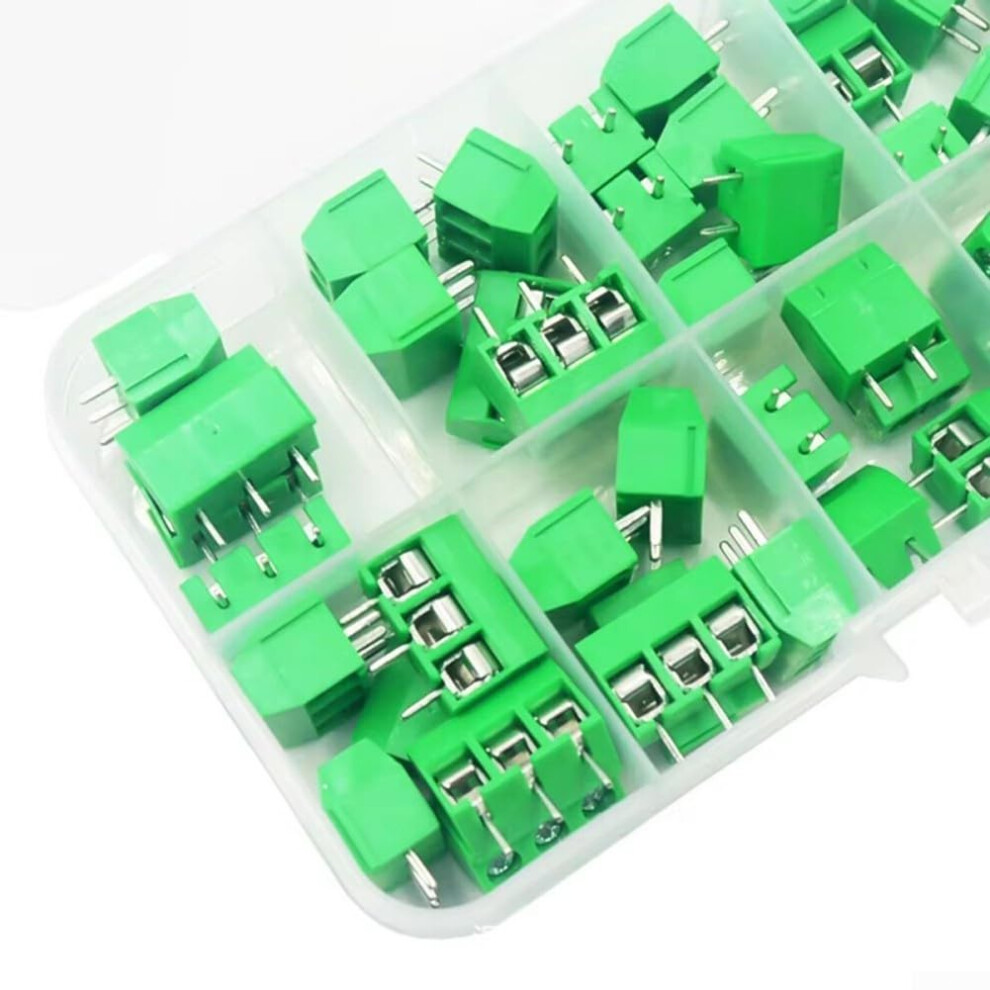 Wiring Kit With 50Pcs Pcb Mount Terminals For Arduino And Similar Microcontroller Boards Green 9354506676698