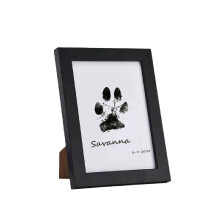 Pet Paw Printing Kit For Dogs And Cats With Photo Frames Black Ink Pads Pawprint Keepsake Paw Print Kit Memorial Gift